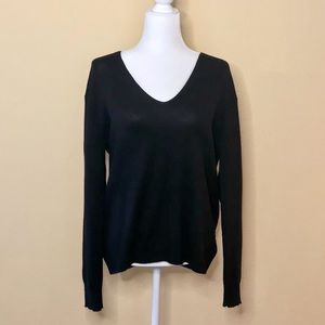 Express Classic V-Neck Black Sweater